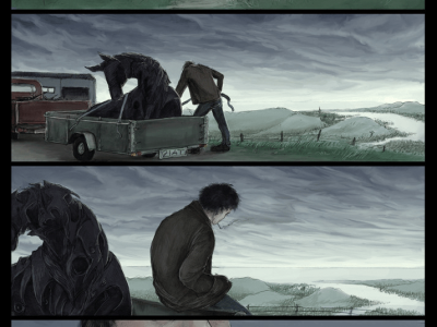 스코틀랜드의 상상 속 동물 "켈피" 괴담 (신기, 만화)