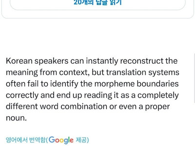 외국팬 : 내가 본 버블 오역 중 가장 특이해.jpg