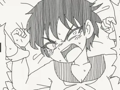 여자애를 힘으로 제압하려는 만화