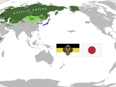 열강시대 러시아제국 일본제국 땅크기