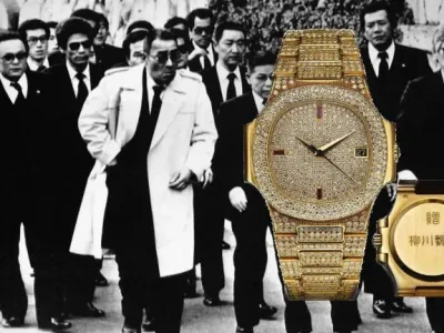 일본 야쿠자의 전설적인 보스의 시계