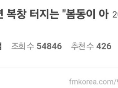 다시보면 복창 터지는 "봄동이 아니다" 열사....