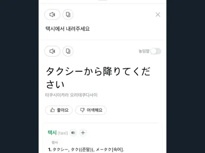 당황한 일본 택시기사