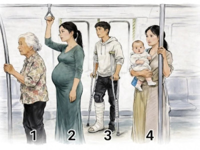 나라면 누구에게 먼저 자리 양보할까?