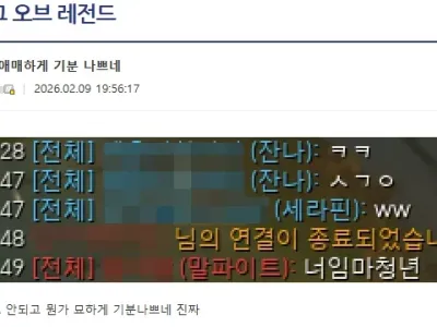 뭔가 신고하기 애매한 채팅