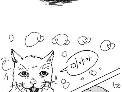 전쟁 중 고양이 만나는 만화