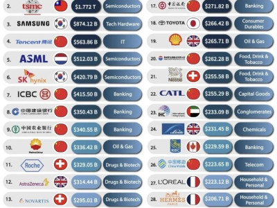 미국 외 시가총액 상위 30위 기업
