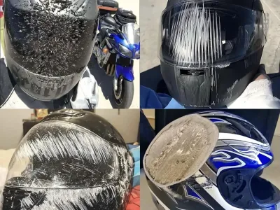 오토바이 탈 때 헬멧을 꼭 써야하는 이유