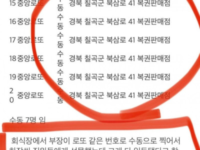 칠곡 로또 1등 난리났다는 썰..