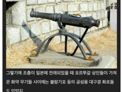 전국시대 당시 일본이 대구경 화포 도입을 하지 않은 이유