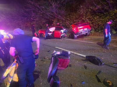 놀랍게도 운전자 경상이라는 포르쉐 접촉 사고