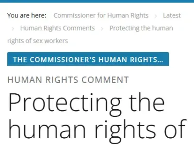 합의된 성매매는 범죄 아님