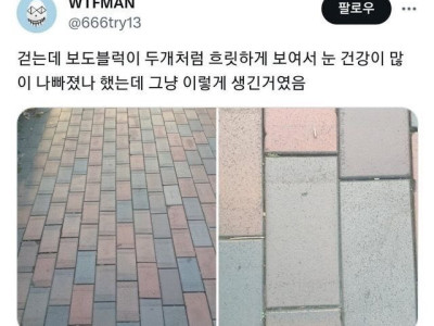 나는 내 눈이 나빠진 건가 했는데