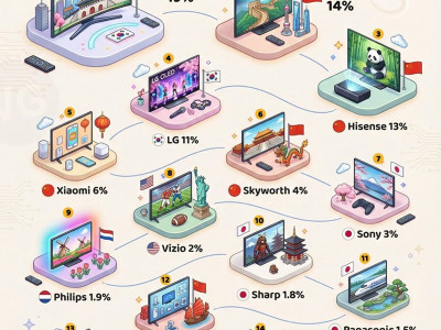 전 세계 TV 브랜드 점유율 순위