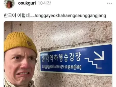 한국어에 멘붕온 외국인