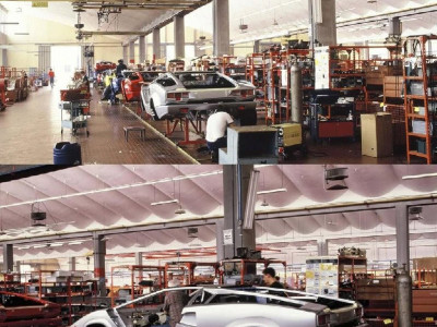 옛날 람보르기니 생산라인