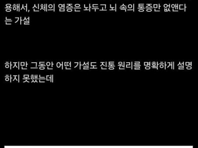 132년만에 밝혀진 타이레놀의 진통 원리