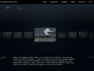 미국 국방부에서 공개한 금속 UFO 사진