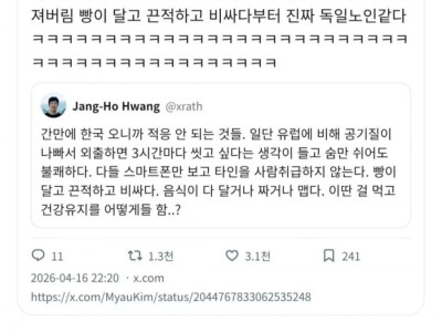 한국에는 제대로 된 식사빵이 없다