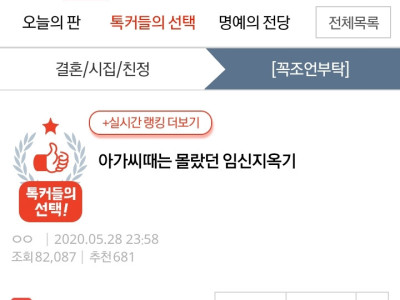 아가씨때는 몰랐던 임신지옥기
