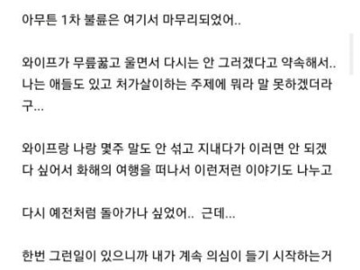 30대 개드립 아재 이혼한 썰