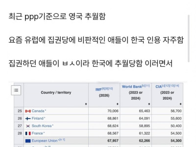미쳐버린 한국 1인당 GDP 근황.jpg