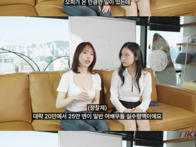 현직 AV 배우가 말하는 현실 수입