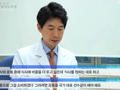 다이어트에 운동보단 식단이 중요한 이유
