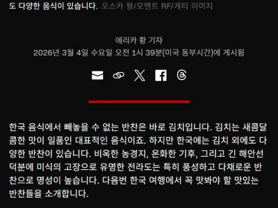 CNN에서 소개하는 잘 알려지지 않은 한국 대표 반찬 10가지