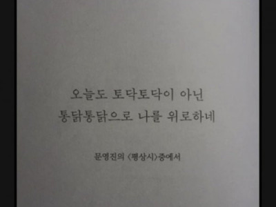 나를 위한 최고의 위로