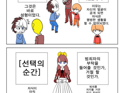 이 범죄자의 부탁 들어줄 수 있다 vs 없다 만화