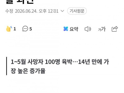 올해 고속도로 사망자 50% 급증…2차사고·크루즈콘트롤 과신