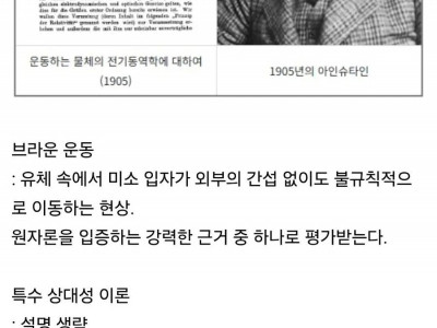 아인슈타인이 26살에 쓴 4개의 논문