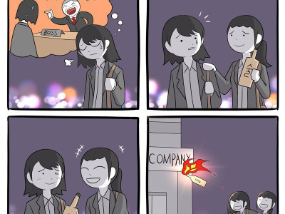 직장에서 받은 스트레스 술로 푸는 만화