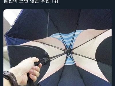 남친이 쓰면 싫은 우산 1위
