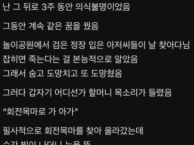 아홉 살 때 교통사고로 뇌출혈이 왔음