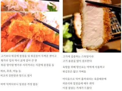 일반 일식 돈까스 vs 프리미엄 일식 돈까스