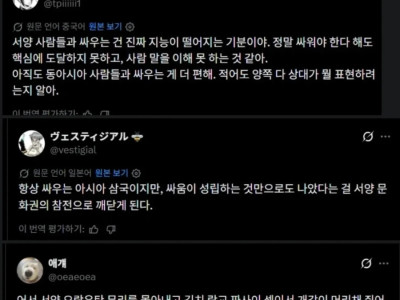 트위터 자동번역 출시후 깨달음을 얻은 동아시아 3국