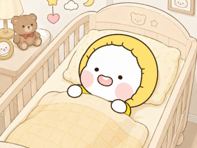 아기침대 gif
