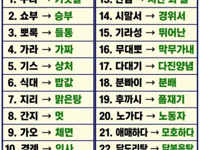 대다수가 한국어라고 착각하는 일본어