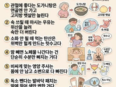 속고 살았던 가짜 건강상식