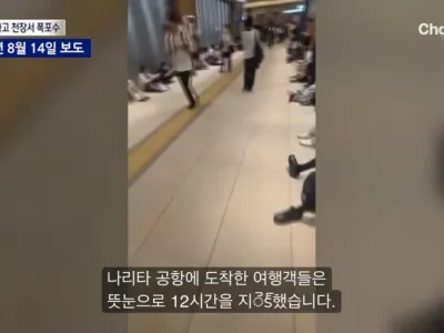 이번 주말 일본여행 간 사람들 공항에서 12시간동안 노숙함