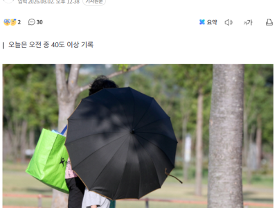 양산 기온 닷새째 40도 넘겨…‘최고기온 42도 가능성도’
