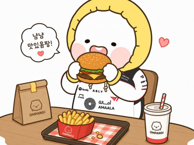햄버거 gif