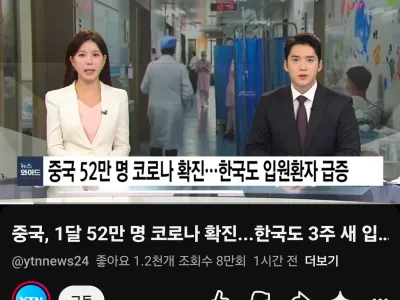 중국 코로나 바이러스 52만명 확진