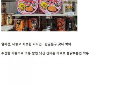 한국 라면 베끼는 일본 업체