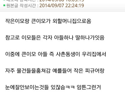 역수입) 사촌 동생이 엑박 훔쳐가려한 썰.ssul