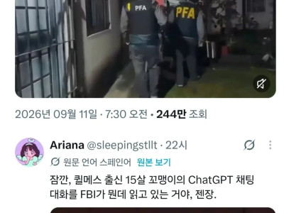 ChatGPT로 학교 총기난사 계획하던 10대, FBI에 체포당해