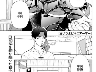 후방주의) 비키니 아머 파는 만화