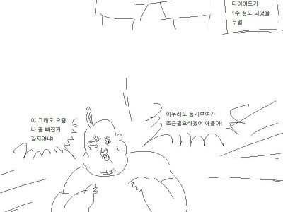 다이어트 하는 친구 만화